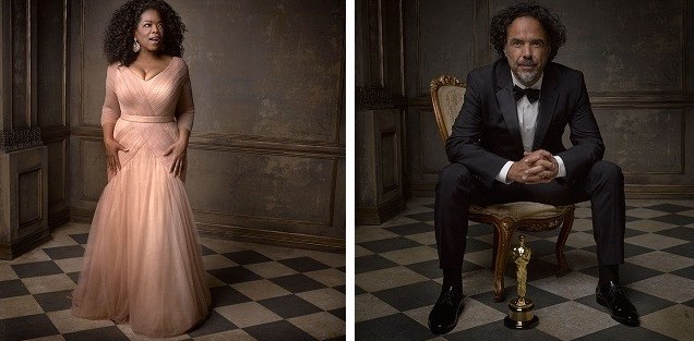 Instagram Portraits from the 2015 Oscar Party