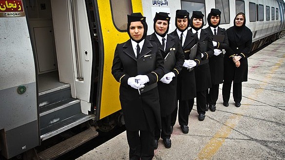 Pictorial: Tehran Zanjan Female Railway Attendants